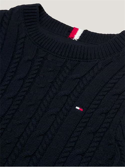 ESSENTIAL CABLE SWEATER TOMMY HILFIGER | KB0KB08512T/DW5